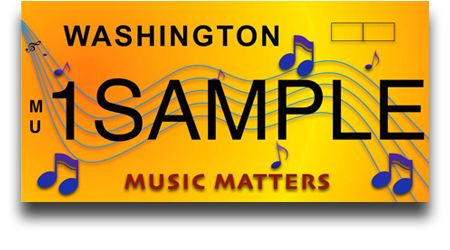 Sign Up for a Music Matters license plate!